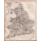 England & Wales Steel Engraved Victorian Thomas Moule c1850 Map.