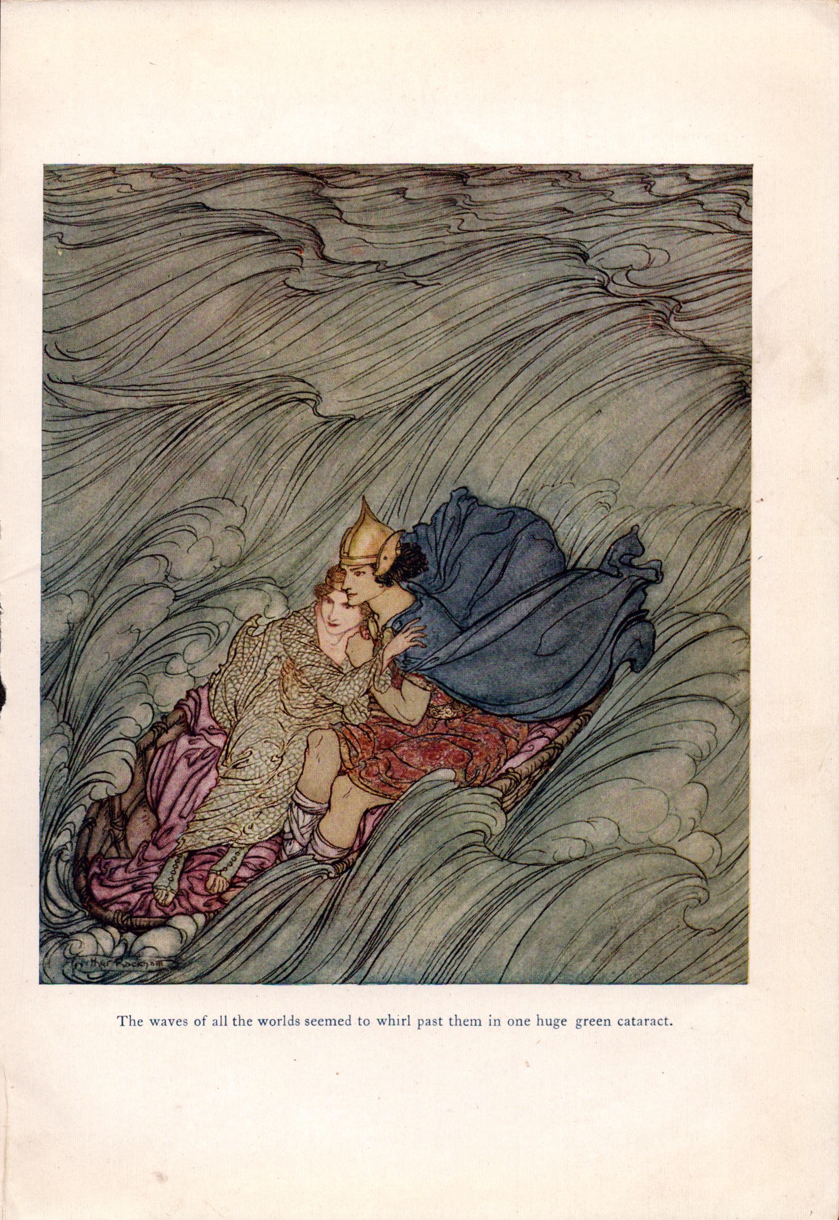 Becuma The Waves of All The World Irish Fairy Tales Arthur Rackham.