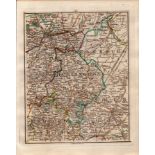 East England Cambridge Bedford John Cary’s Antique George III 1794 Map.