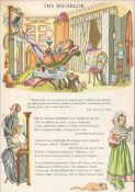 Vintage 67 Years Old Guinness Print ""The Bachelor & The Bed Chamber""