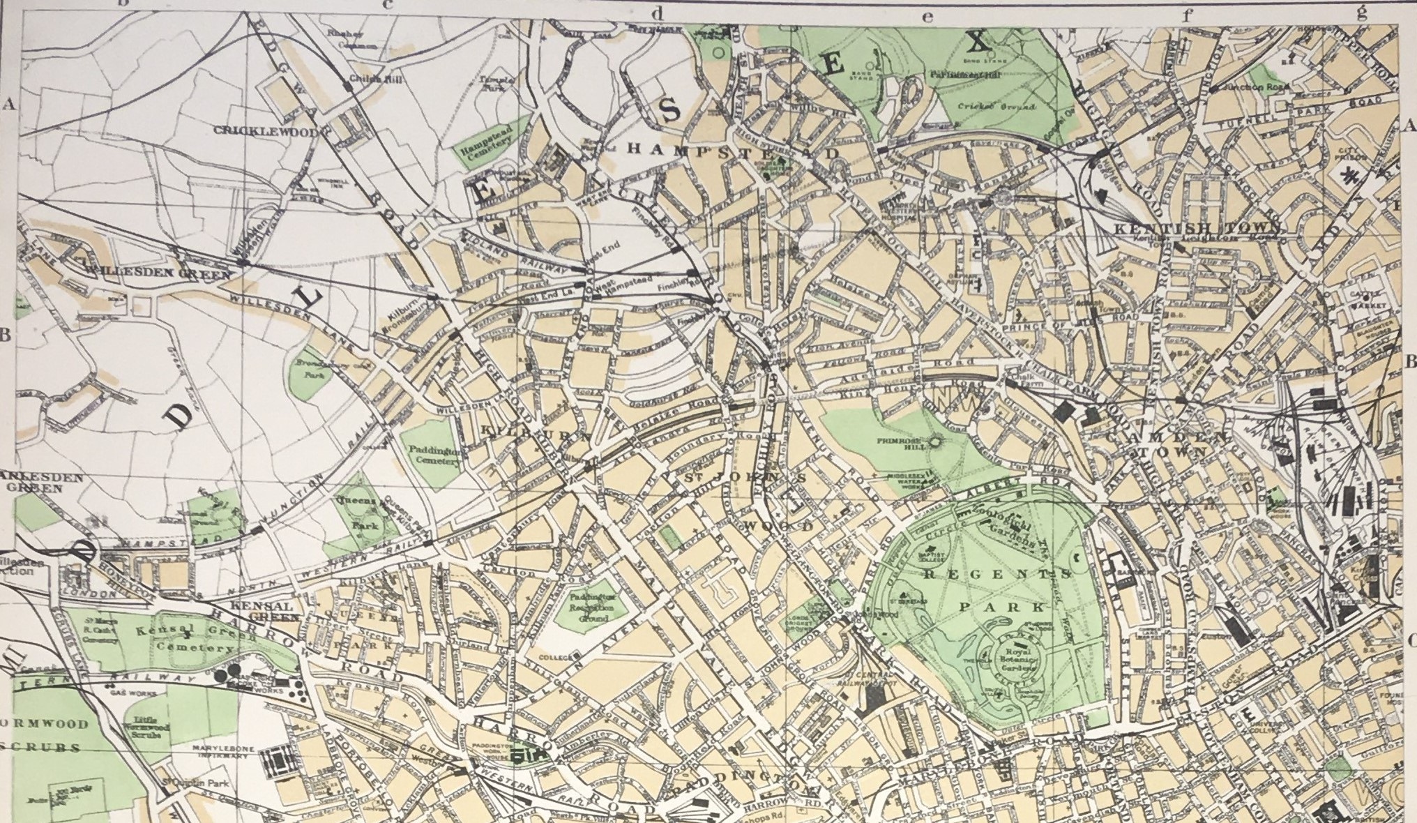 The West End Of London Victorian Street Areas Map GW Bacon 1899. - Image 4 of 5