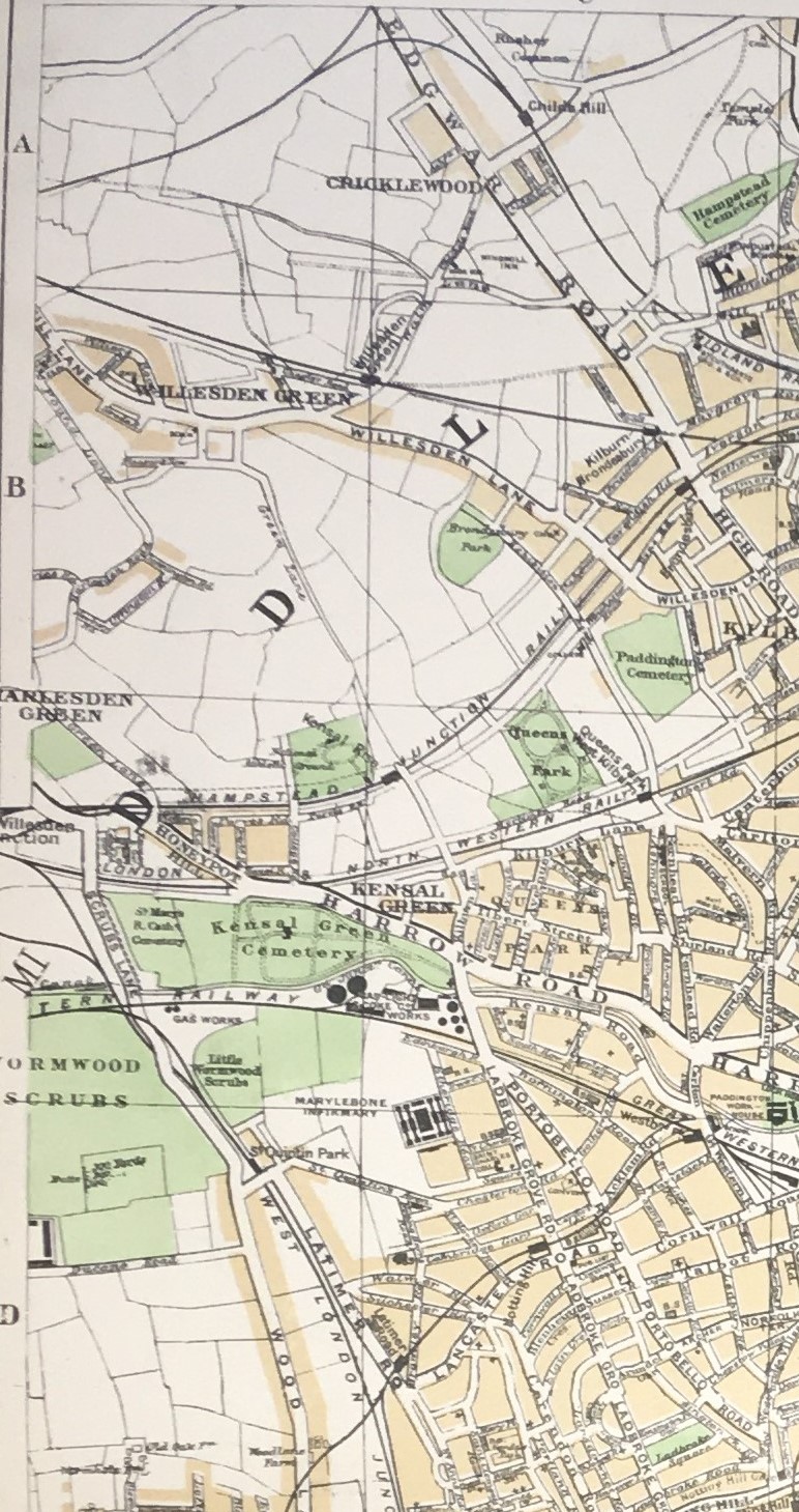 The West End Of London Victorian Street Areas Map GW Bacon 1899. - Image 5 of 5