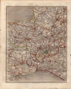 Devon, Dorset, Taunton, Glastonbury, Wells John Cary’s Antique 1794 Map.