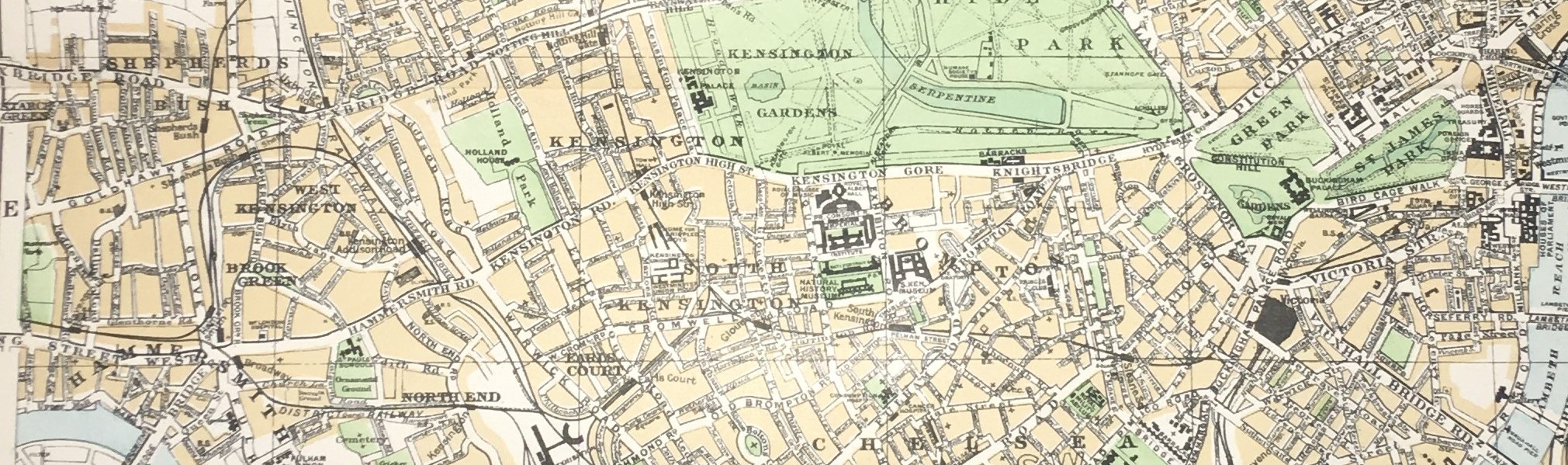 The West End Of London Victorian Street Areas Map GW Bacon 1899. - Image 3 of 5