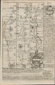 Britannia Depicta E Bowen c1730 Map Bishoprick of Oxford Buckingham, Bedford, Cambridge.