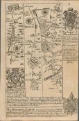 Britannia Depicta E Bowen c1730 Map The Deanery of St Pauls Cathedral London