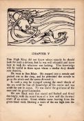 High King Black Seals 1924 Irish Fairy Tales Arthur Rackham Print.