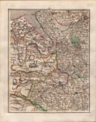 Merseyside North Wales Cheshire John Cary’s Antique George III 1794 Map.