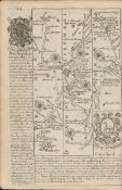 Britannia Depicta E Bowen c1730 Map Barnstaple, Torrington, Hatherleigh, Launceston.