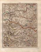 North Pennines & Yorkshire Dales Durham John Cary’s Antique 1794 Map.