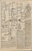 Britannia Depicta E Bowen c1730 Map Bagshot, Farnham, Southampton, Salisbury.