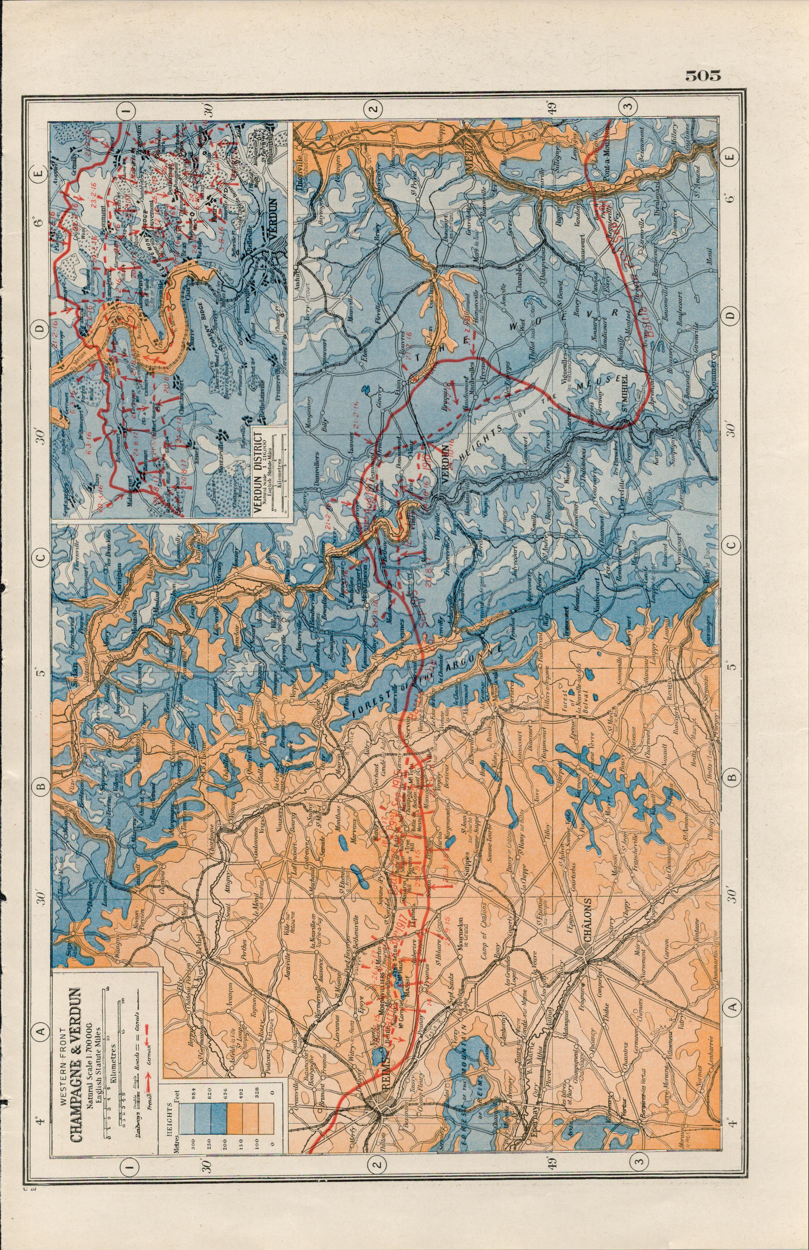 Collection of 15 WW1 Battle Fields & Maps Antique Maps 1922. - Image 8 of 11