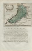 Wales Cardiganshire 1783 F Grose Copper Plate County Map.