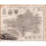 Dorsetshire Steel Engraved Victorian Thomas Moule Map.