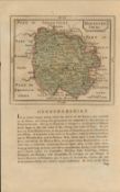 Herefordshire 1783 F Grose Copper Plate Coloured County Map.