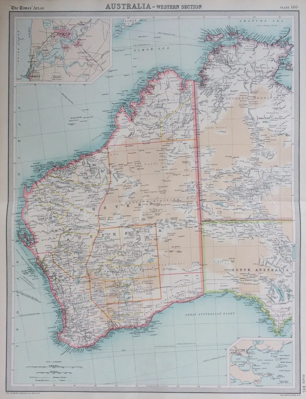 Collection of 7 John Bartholomew Large Antique World Maps -2 - Image 8 of 8