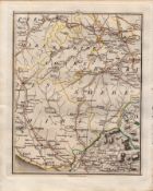 Gretna Green Jedburgh Lockerbie Selkirk - John Cary’s Antique 1794 Map.