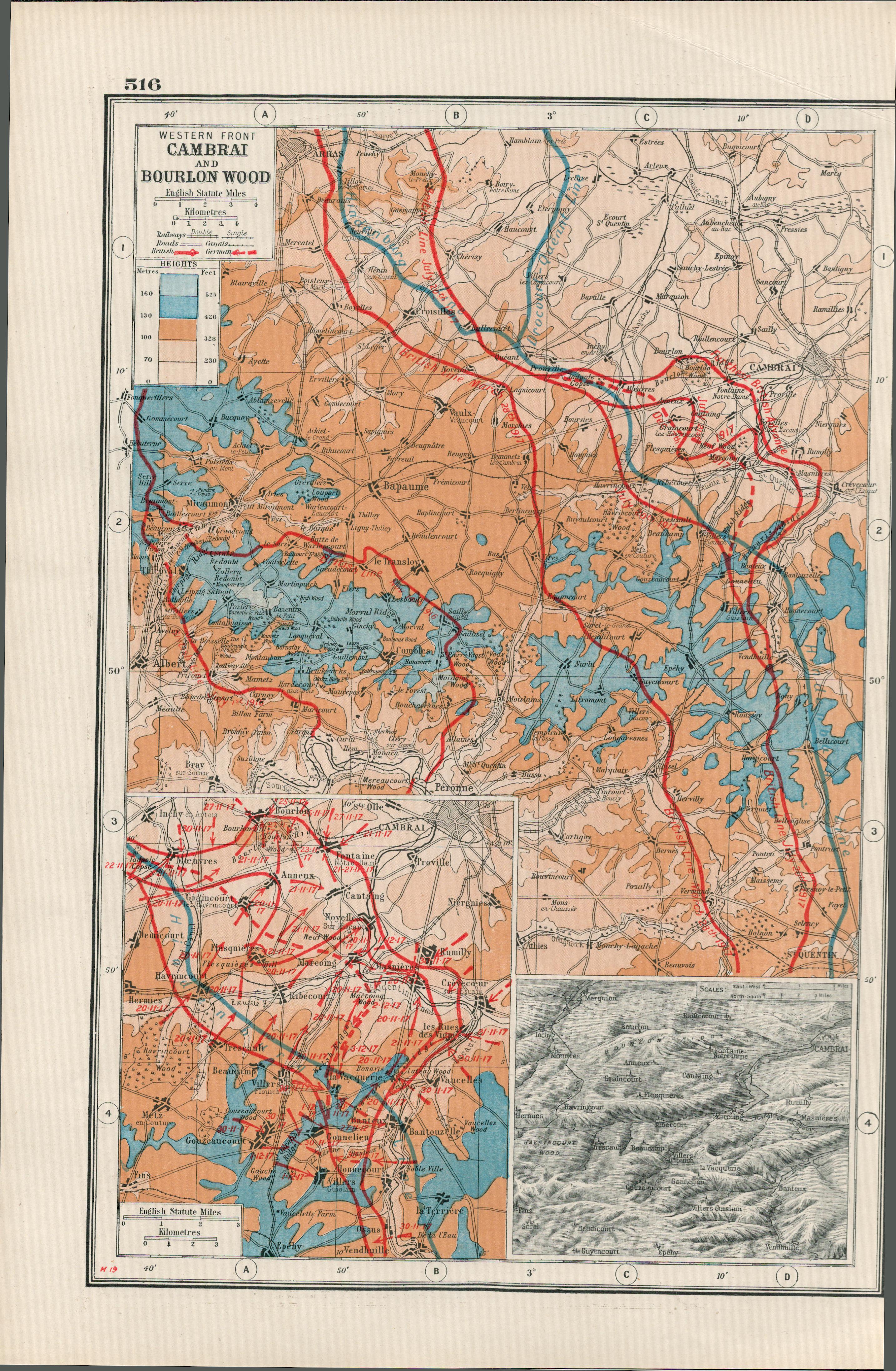 Collection of 15 WW1 Battle Fields & Maps Antique Maps 1922. - Image 9 of 11