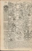 Britannia Depicta E Bowen c1730 Map Stonehenge Bridgwater Torrington Devon