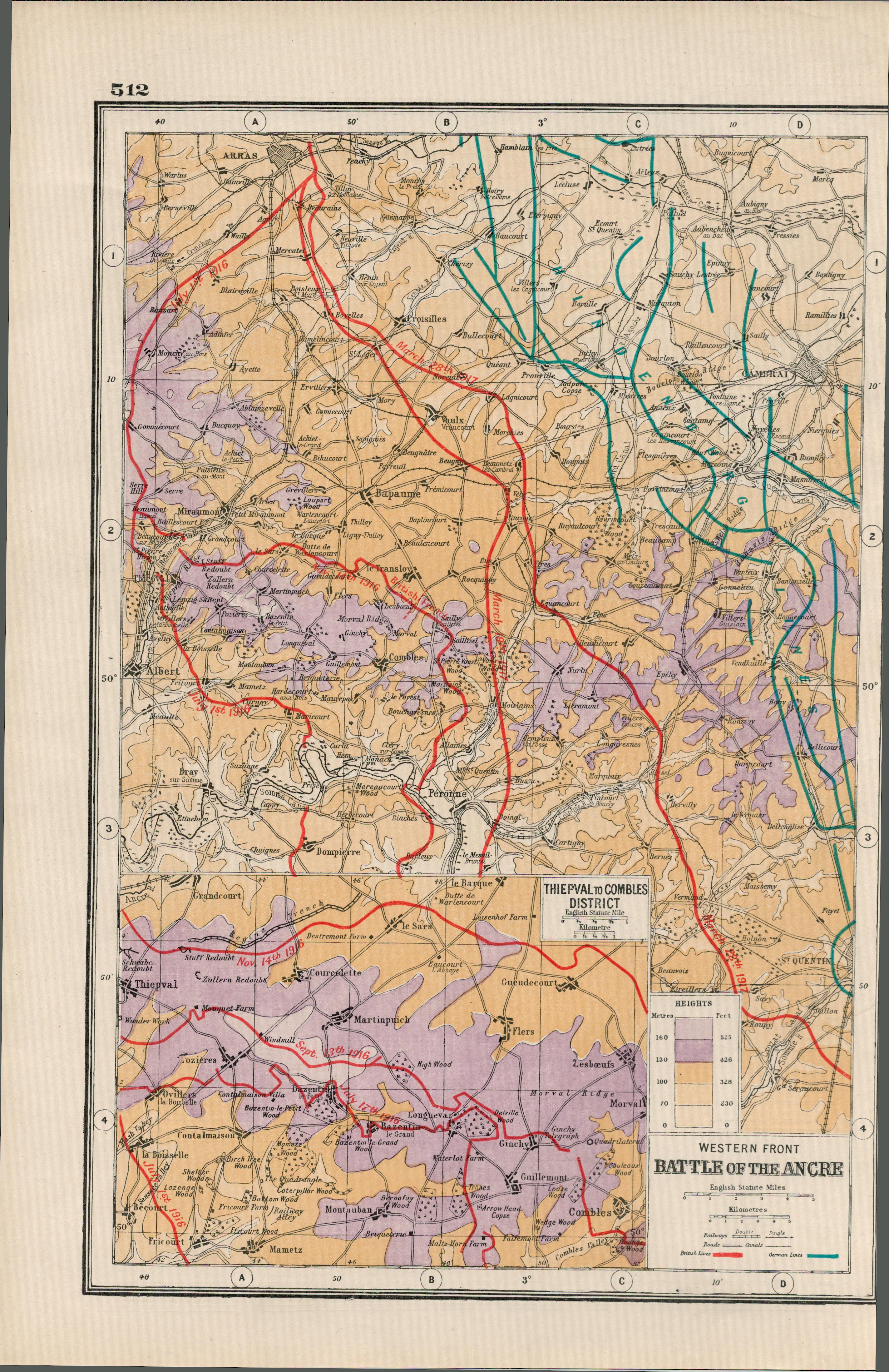 Collection of 15 WW1 Battle Fields & Maps Antique Maps 1922. - Image 11 of 11