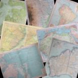 Collection of 7 John Bartholomew Large Antique World Maps -2