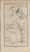 Taylor & Skinner 1777 Ireland Map Roscommon to Carrick Castlereagh Etc.