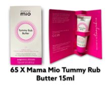 65 x Mama Mio Tummy Butter Rub Pregnancy Skincare 15ml
