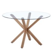 Ludlow Round Glass Dining Table RRP £175