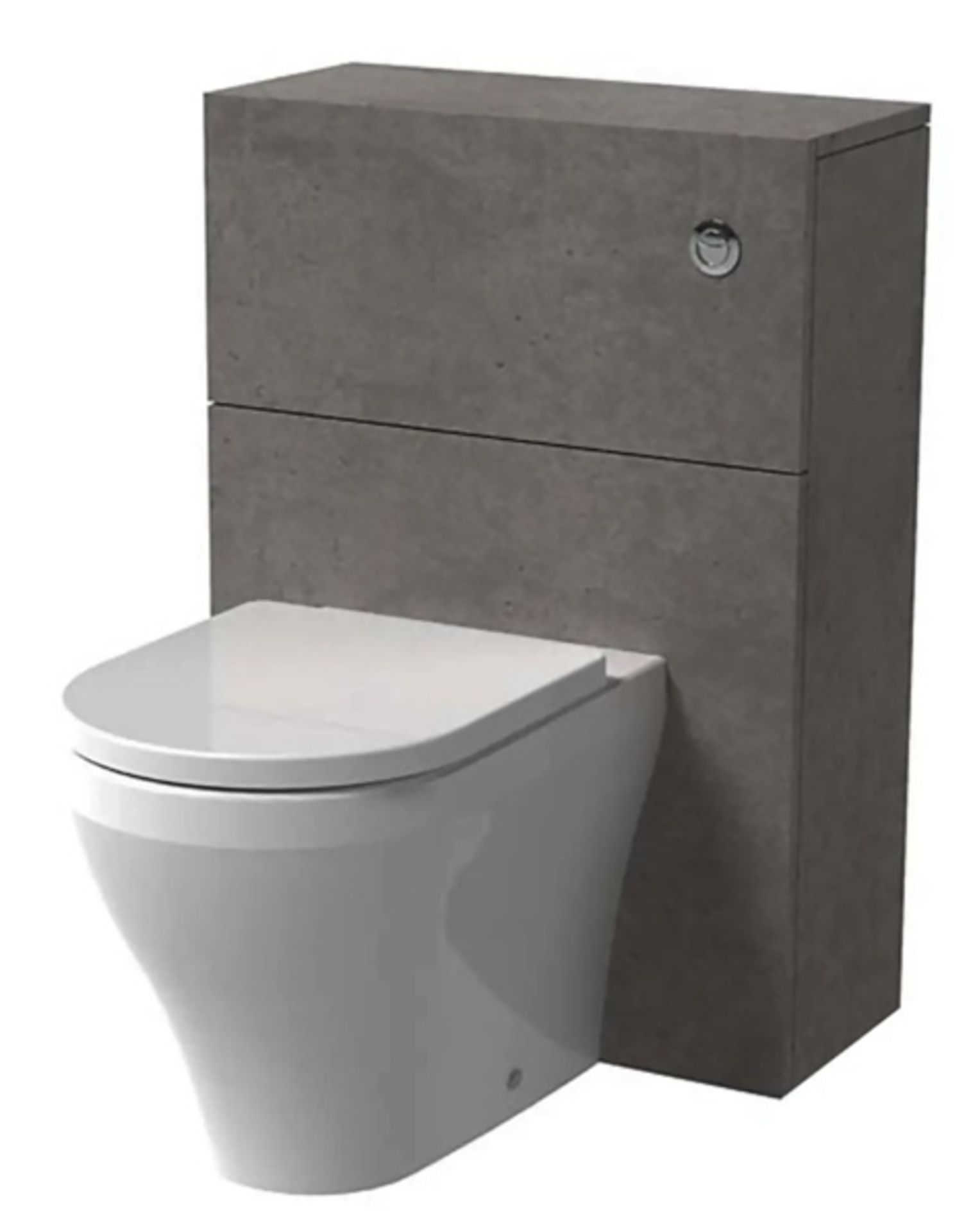 Brand New Boxed Mino 600mm Toilet Unit - Concrete RRP £220 **No Vat**