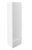 Brand New Boxed Vermont Tall Wall Mounted Storage Unit - Left Hand - Gloss White RRP £340 **No Va...