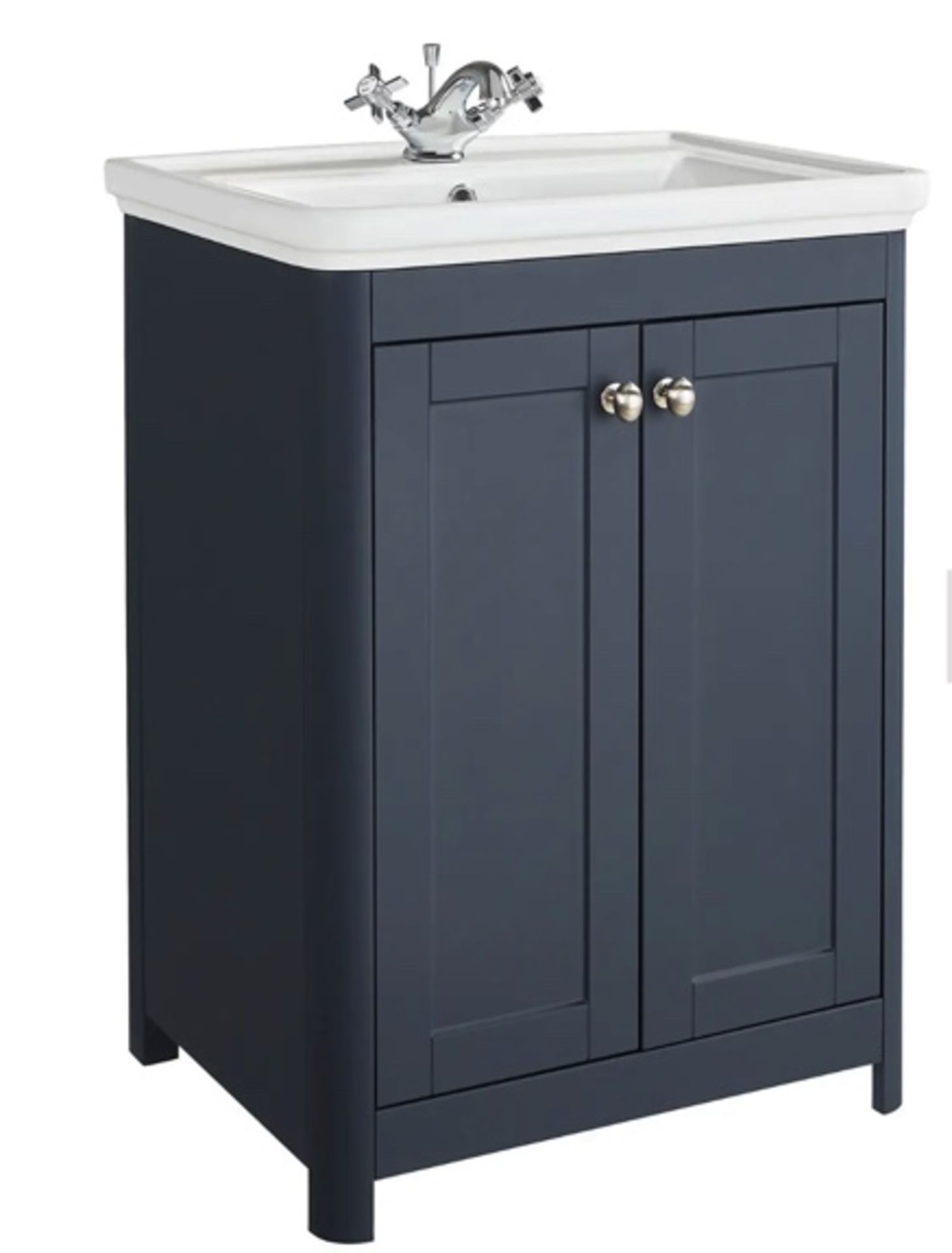 Brand New Boxed Bathstore Country Living Wicklow 600 Basin Unit - Navy RRP £565 **No Vat**