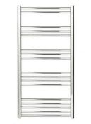 Brand New Boxed Hamilton Curved Chrome Radiator - 1200 x 500mm RRP £130 **No Vat**