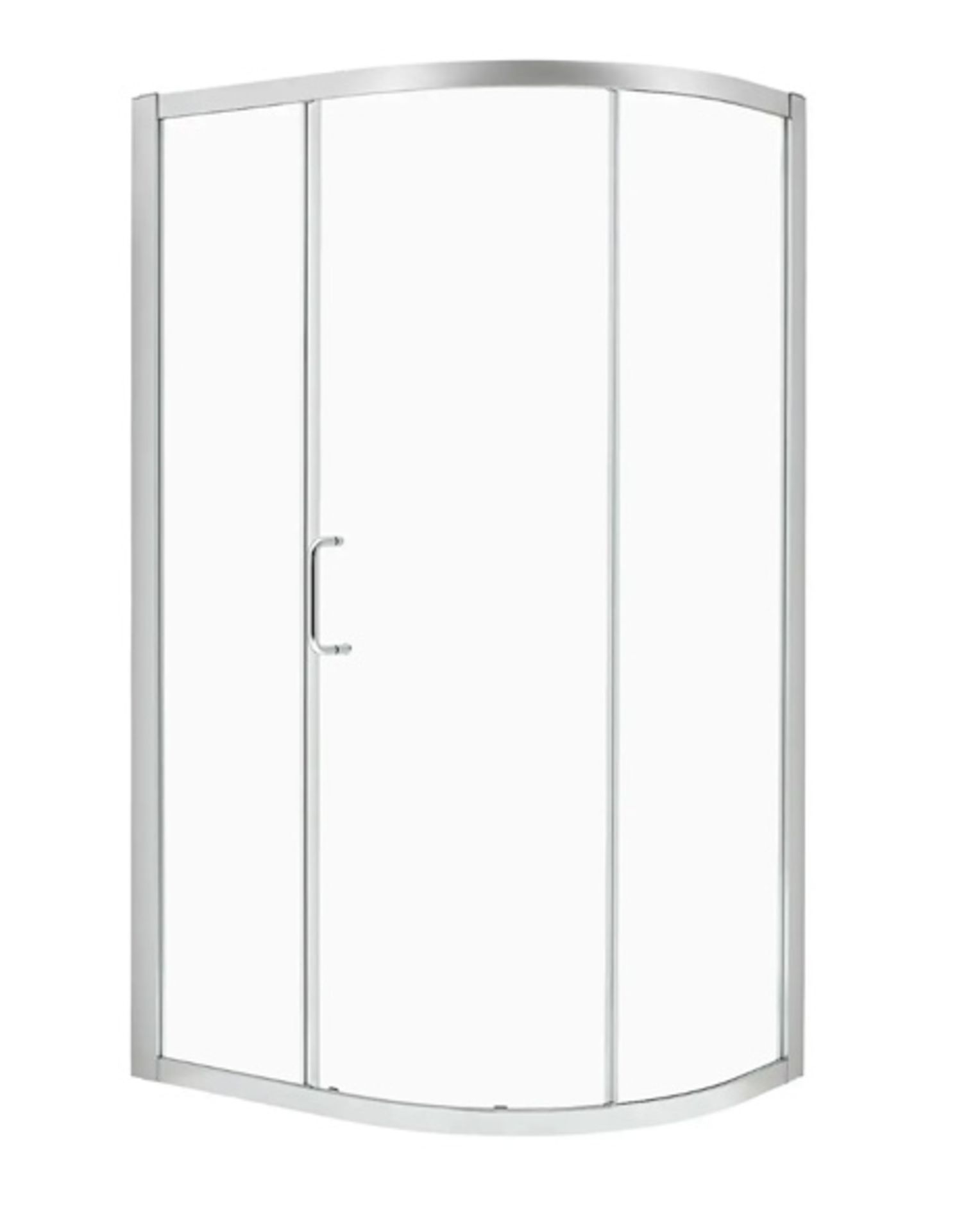 Brand New Boxed Atlas 1200mm Chrome Offset Quadrant Shower Enclosure RRP £447 **No Vat**