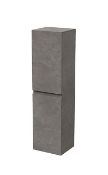 Brand New Boxed Mino Tall Wall Hung Storage Unit - Concrete RRP £220 **No Vat**