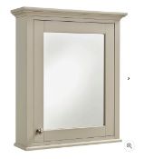 Brand New Boxed Country Living Wicklow Bathroom Mirror Cabinet - Taupe Grey RRP £265 **No Vat**