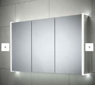 Brand New Boxed Hydra Triple Door LED Mirror Cabinet RRP £570 **No Vat**