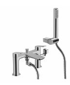 Brand New Boxed Aero Deck Mounted Bath Shower Mixer Tap - Chrome RRP £210 **No Vat**