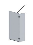 Brand New Boxed Wet Room Screen & Pivot Screen 700/350 x 2000mm - Chrome RRP £395 *No VAT*