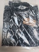 Jacamo Designer shirt black and white RRP £89 size small
