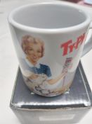 Miniature typhoo collectors mugs in display box x 2