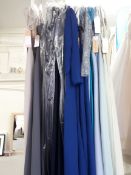 Selection of designer prom dresses x 10