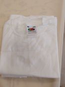 White Fruit of the loom teeshirts age 3 - 4. Pack of 10. Approx RRP £70