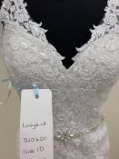 Ladybird Bridal wedding gown size 10. Ivory style 320400