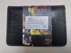 Snakeskin card case black x 10