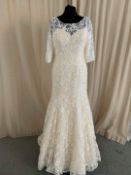 Mary's Bridal Wedding gown size 12. Ivory/champagne MB6403