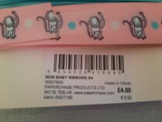 Packs baby ribbons x 24 RRP £96