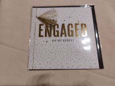 Top quality greetings cards "ENGAGED". Box of 72