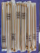 Bamboo needles - selection of sizes. 12 pairs