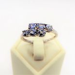 Sterling Silver Tanzanite Gemstone Ring 'New' with Gift Pouch