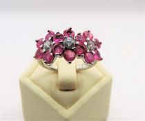 Sterling Silver Pink Tourmaline Gemstone Ring New with Gift Pouch